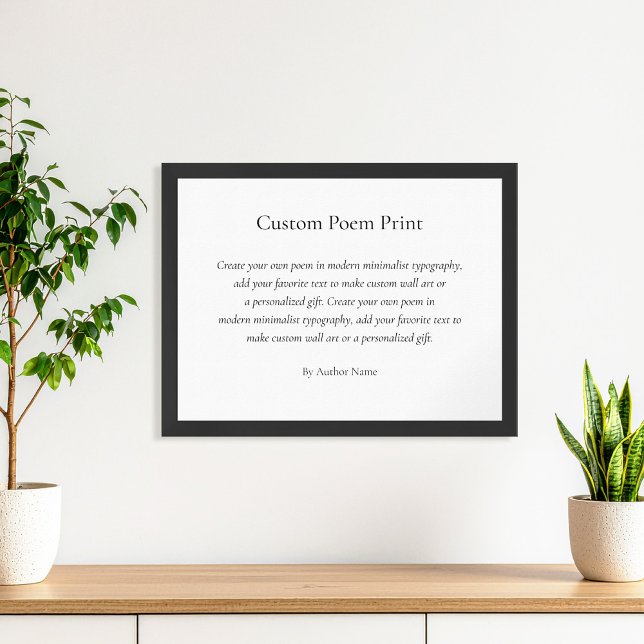 Create Your Own Custom Poem Poster (Creator Uploaded)