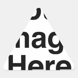 Create Your Own Custom Product Triangle Sticker