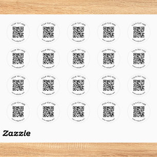 Create Your Own Custom QR Code Classic Round Sticker