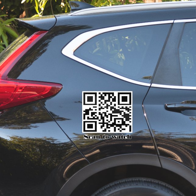 Create Your Own Custom QR Code Website Address URL (Car Side)