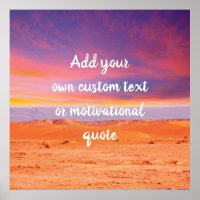 Create Your Own Custom Quote - Desert Sunset