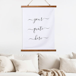 Create Your Own Custom Quote Elegant Script Hanging Tapestry
