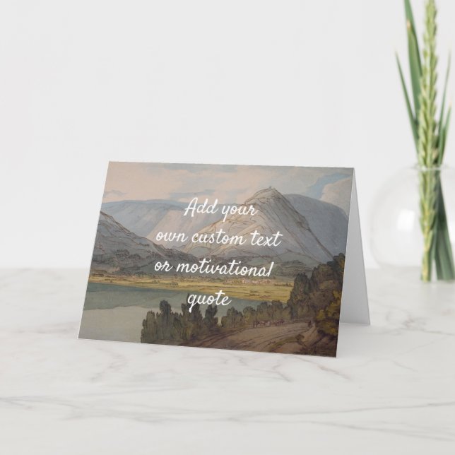 Create Your Own Custom Quote -  Mountains Card (Front)