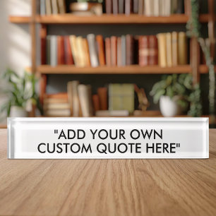 Create Your Own Custom Quote Nameplate