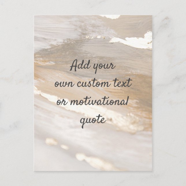 Create Your Own Custom Quote - Neutral Postcard (Front)