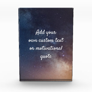 Create Your Own Custom Quote - Night Sky Photo Block
