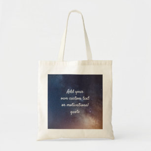 Create Your Own Custom Quote - Night Sky Tote Bag