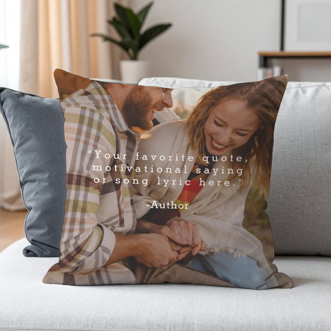 Create Your Own Custom Quote on Picture Cushion (Creator Uploaded)