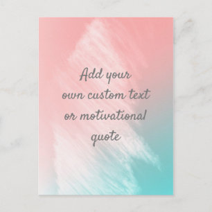 Create Your Own Custom Quote - Pastel Postcard