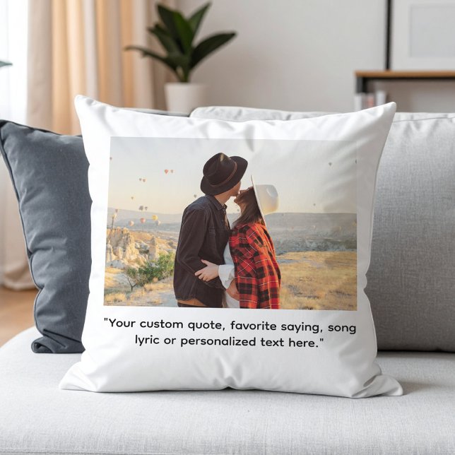 Create Your Own Custom Quote Personalised Photo Cushion (Creator Uploaded)