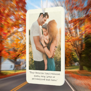 Create Your Own Custom Quote Photo Car Air Freshener