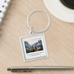 Create Your Own Custom Quote Photo Key Ring<br><div class="desc">Create your own custom quote and personalised photo keychain. Features one of your favourite pictures and text in minimalist modern typography.</div>
