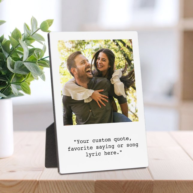 Create Your Own Custom Quote Photo Plaque (Creator Uploaded)
