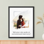 Create Your Own Custom Quote Photo Poster<br><div class="desc">Create your own custom quote and photo poster wall art. Features your personalised text in classic typewriter typography and one of your favourite pictures in a brush stroke style.</div>