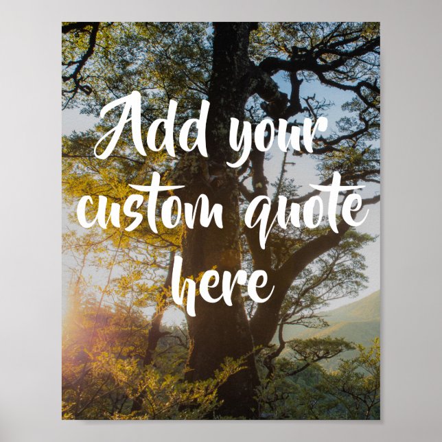 Create Your Own Custom Quote Poster (Front)