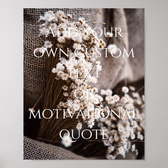 Create Your Own Custom Quote Poster (Front)