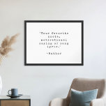 Create Your Own Custom Quote Poster<br><div class="desc">Create your own custom quote poster wall art. Features minimalist distressed typewriter typography that you can personalise with favourite motivational saying,  song lyric or custom text</div>