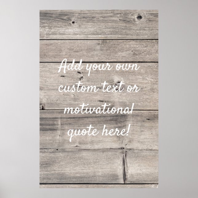 Create Your Own Custom Quote Poster (Front)