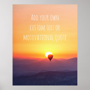 Create Your Own Custom Quote Poster - Air Balloon