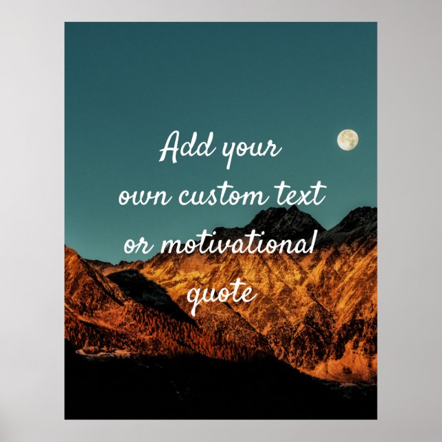 Create Your Own Custom Quote Poster - Grand Canyon (Front)