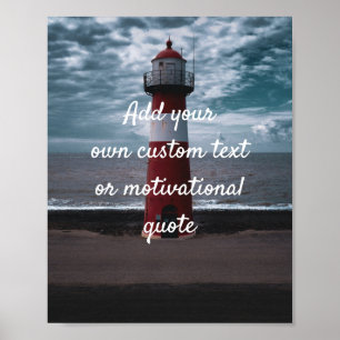 Create Your Own Custom Quote Poster - Lighthouse