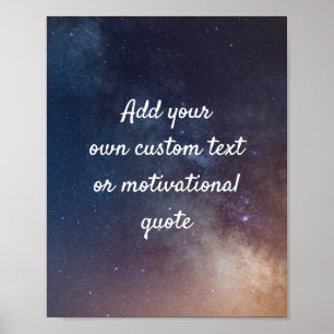 Create Your Own Custom Quote Poster - Night Sky