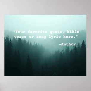 Create Your Own Custom Quote Poster Text & Image