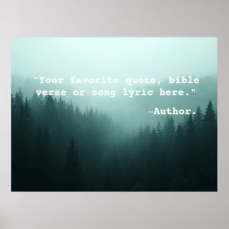 Create Your Own Custom Quote Poster Text & Image