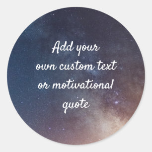 Create Your Own Custom Quote Sticker - Night Sky
