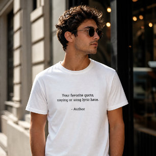 Create Your Own Custom Quote T-Shirt