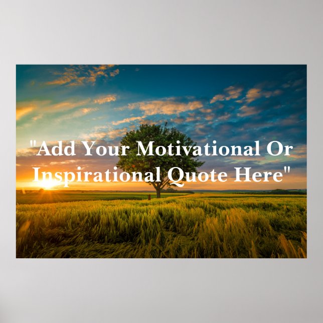 Create Your Own Custom Quote / Text Poster  (Front)