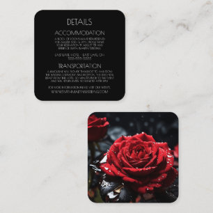 Create Your Own Custom Red Rose Closeup Enclosure Card