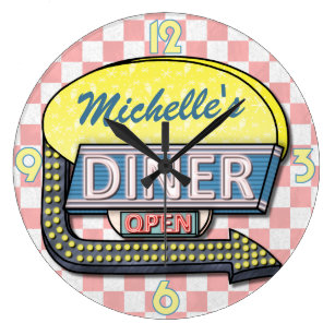 50s Diner Art Wall Decor Zazzle Co Uk