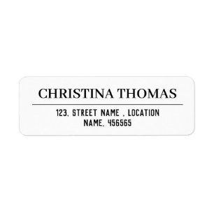 Create Your Own Custom Return Address