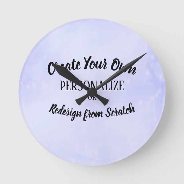 Create Your Own Custom Round Clock (Front)