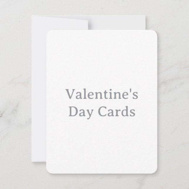 Create Your Own Custom Rounded Valentine's Day Card (Front)