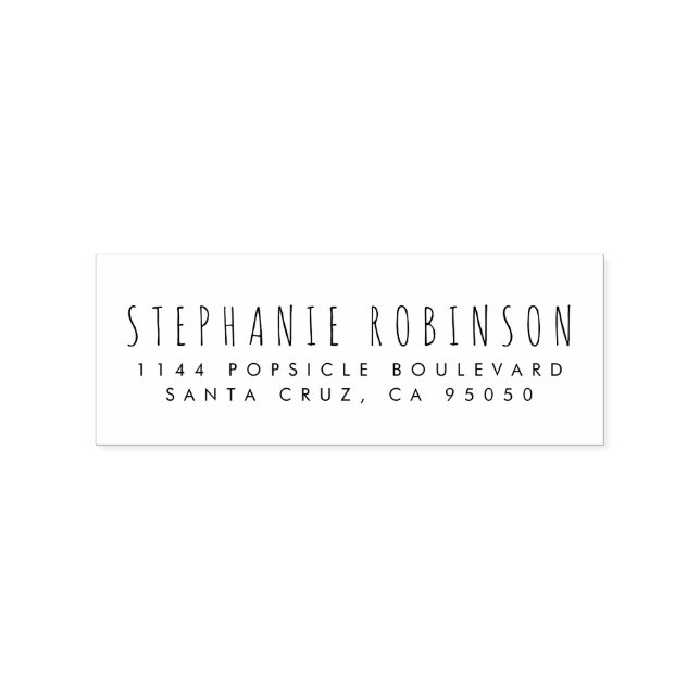 Create Your Own Custom Rustic Return Address Rubber Stamp (Imprint)