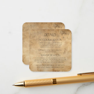 Create Your Own Custom Sepia Old Fashioned Paper Enclosure Card