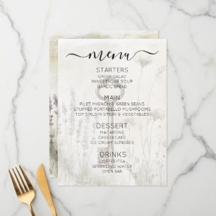Create Your Own Custom Shabby Chic Vintage Key Menu