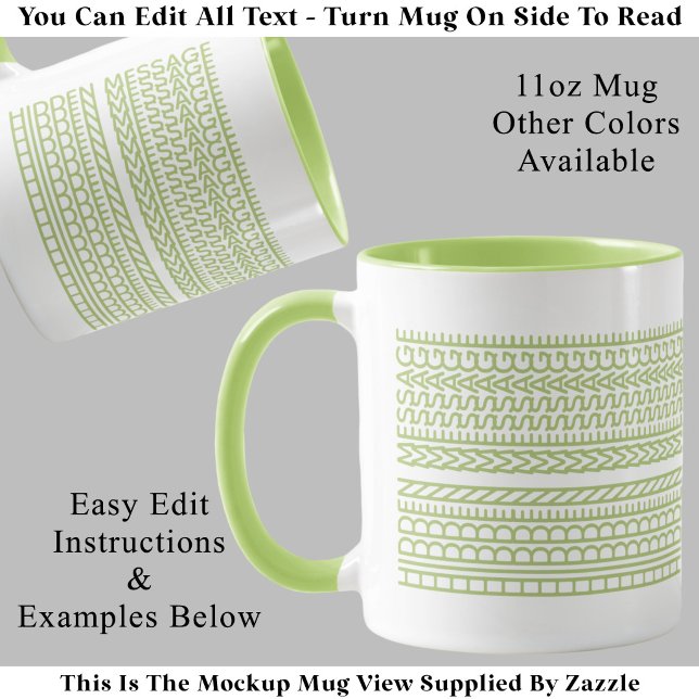 Create Your Own Custom Short Hidden Message 099GW Mug (Creator Uploaded)