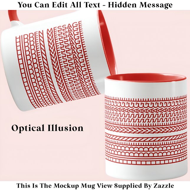 Create Your Own Custom Short Hidden Message 099RW Mug (Creator Uploaded)