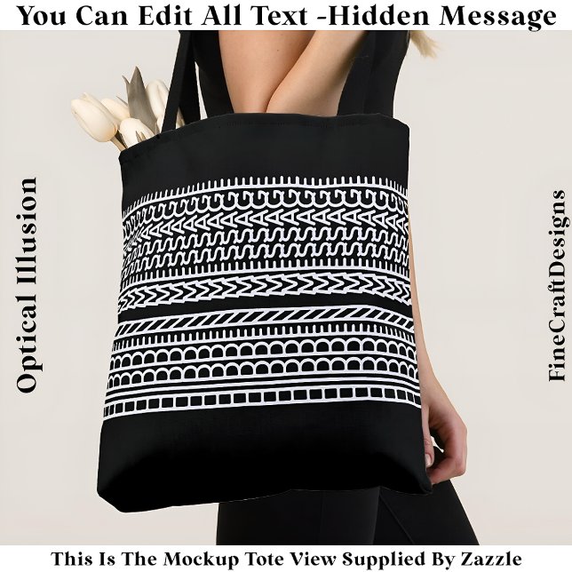 Create Your Own Custom Short Hidden Message 104W T Tote Bag (Creator Uploaded)