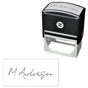 Create Your Own Custom Signature Personalised   Self-inking Stamp