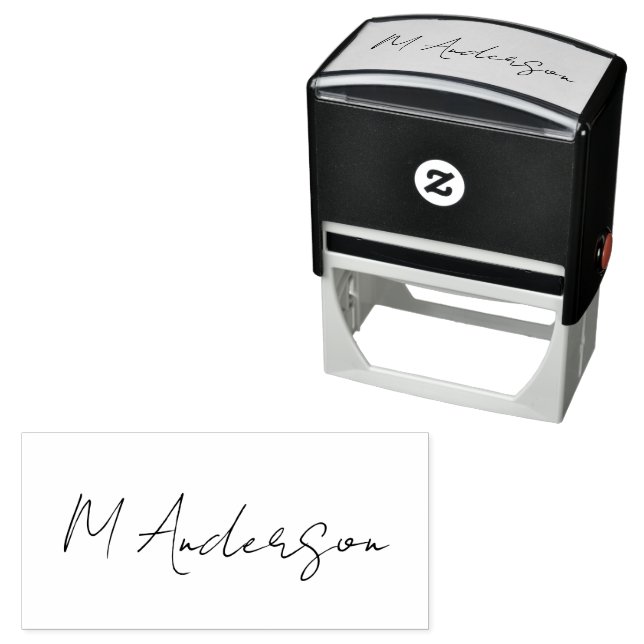 Create Your Own Custom Signature Personalised   Self-inking Stamp (In Situ)