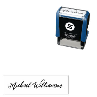 Create Your Own Custom Signature Personalised Self Self-inking Stamp