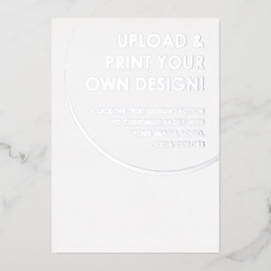 Create Your Own Custom Silver Foil Invitation