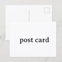 Create Your Own Custom Simple Design Postcard