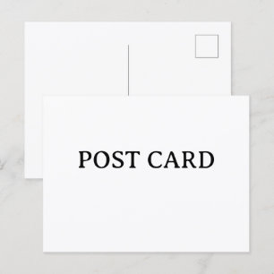 Create Your Own Custom Simple Design Postcard