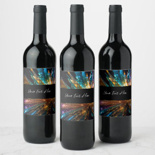 Create Your Own Custom Smashed Coloured Glass Wine Label