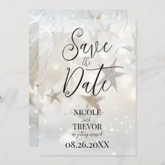Create Your Own Custom Sparkling Stars Save The Date
